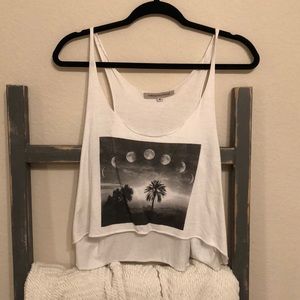 Foreign Exchange white crop top